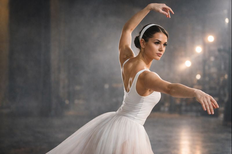 femme avec culotte de danse menstruelle 